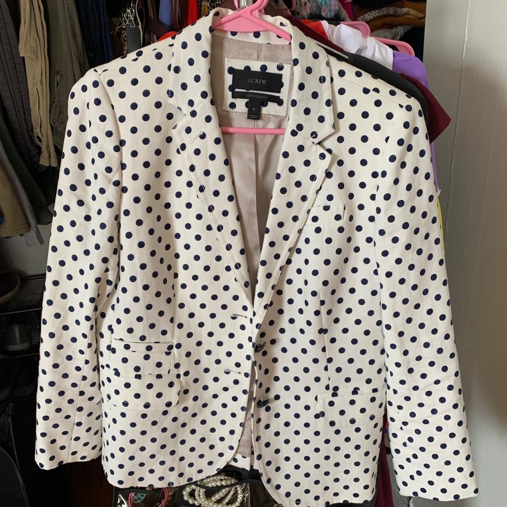 JCrew Polka Dot Blazer